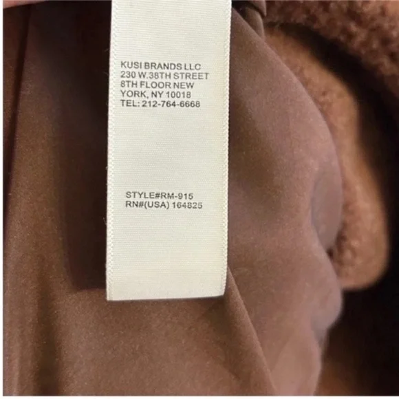 Rebecca Minkoff Long Wool Teddy Coat Brown - Picture 6 of 8